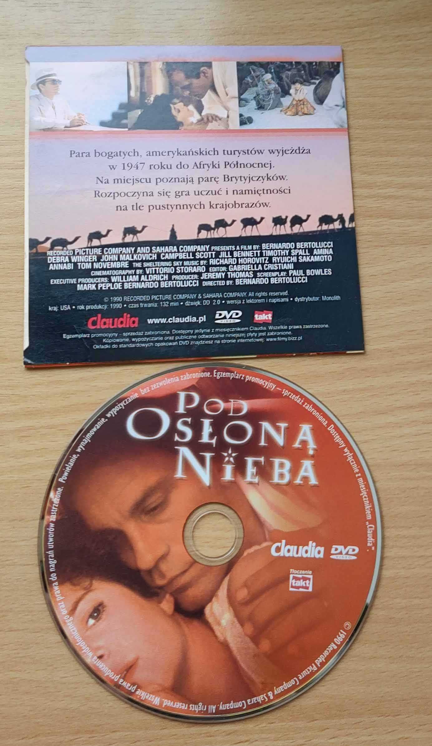 Pod osłoną nieba - film na płycie dvd - reż. Bernardo Bertolucci