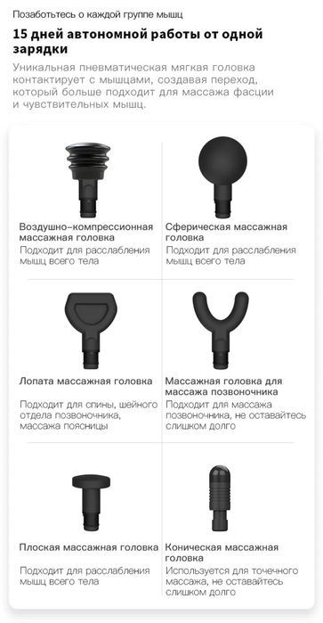 ‼️Ударний масажер Booster E перкусійний масажер для тіла‼️