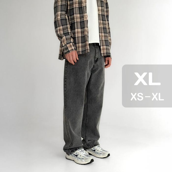 Джинси чоловічі baggy jeans, широкие джинсы мужские реп rap sk8 XL