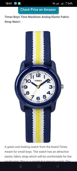 Дитячий годинник бренду Timex колекція 2022