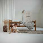 łóżeczko WOODIES 140×70 Noble Toddler Bed Vintage z materacem