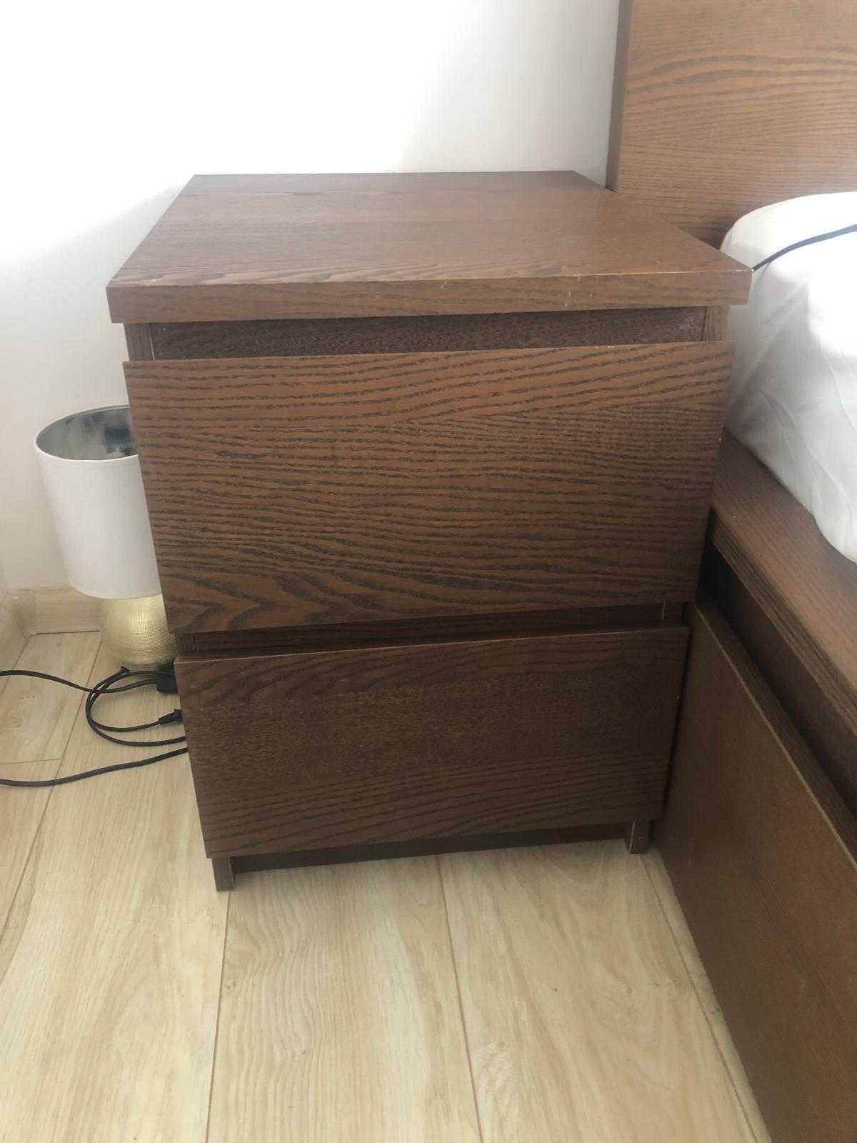 Łóżko ze stelażem Ikea MALM