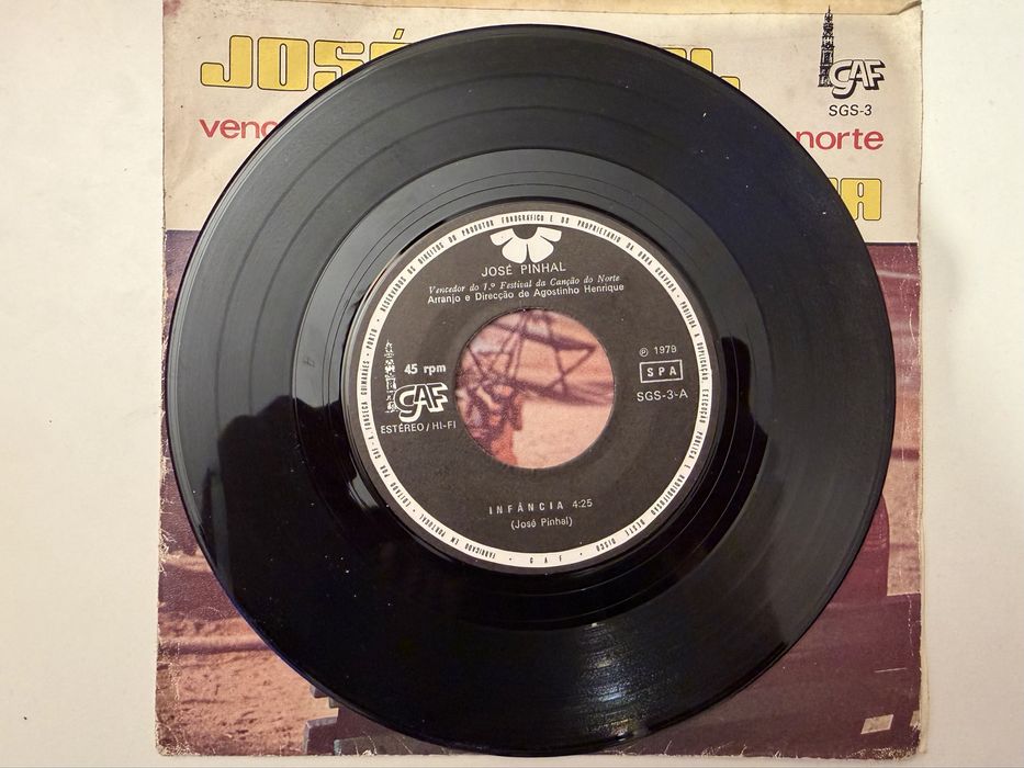 José Pinhal - Single Infância - 1979 Vinyl Vinil Disco
