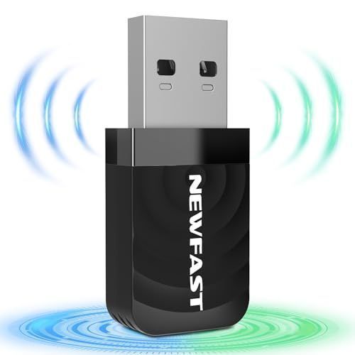 NEWFAST dwupasmowy adapter WiFi USB 1300Mbps