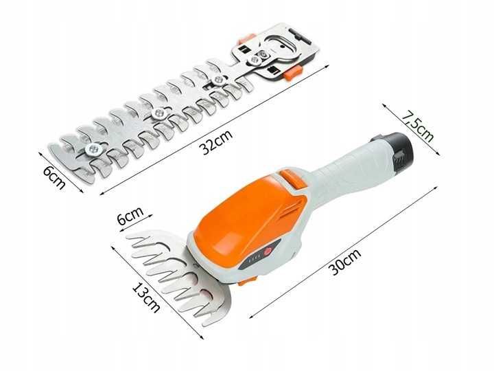 Nożyce do trawy krzewów akumulatorowe przycinarka 2w1 11407