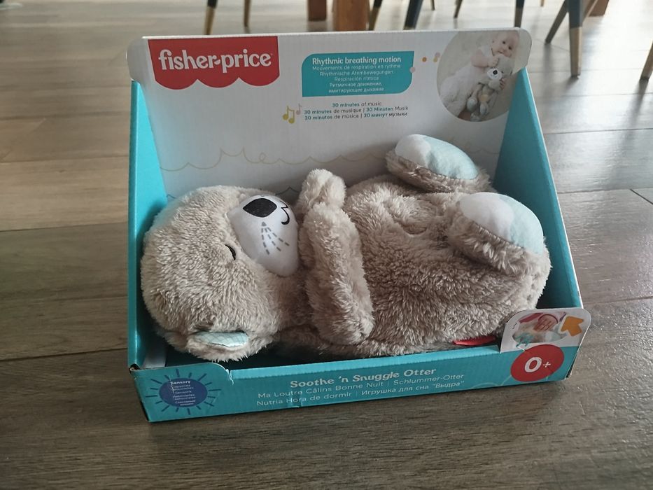 Fisher price wydra usypianka przytulanka dla niemowląt NOWA oddychając