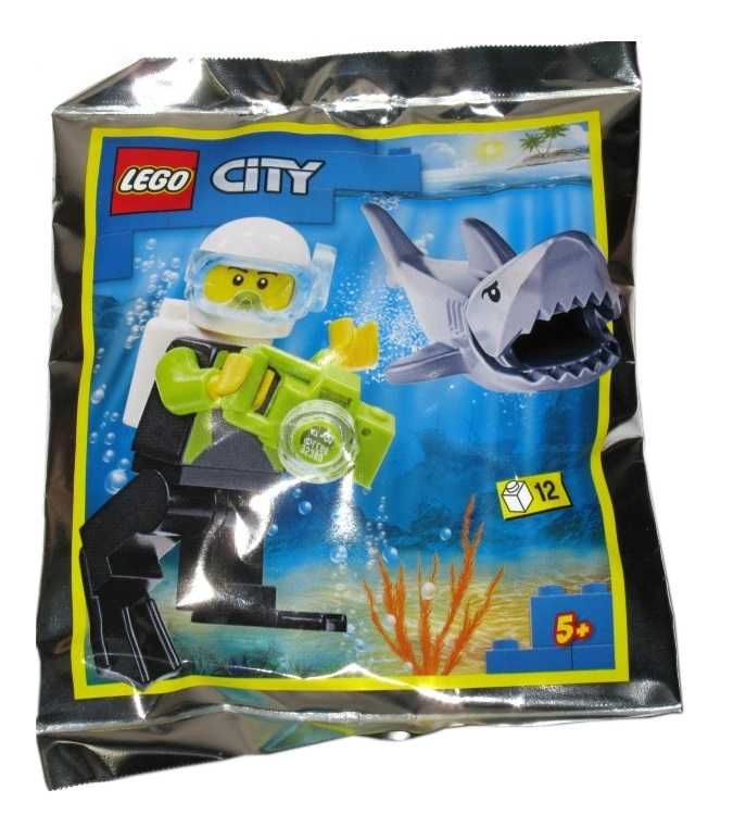 LEGO City Polybag - Scuba Diver and Shark #2 #952019 klocki zestaw