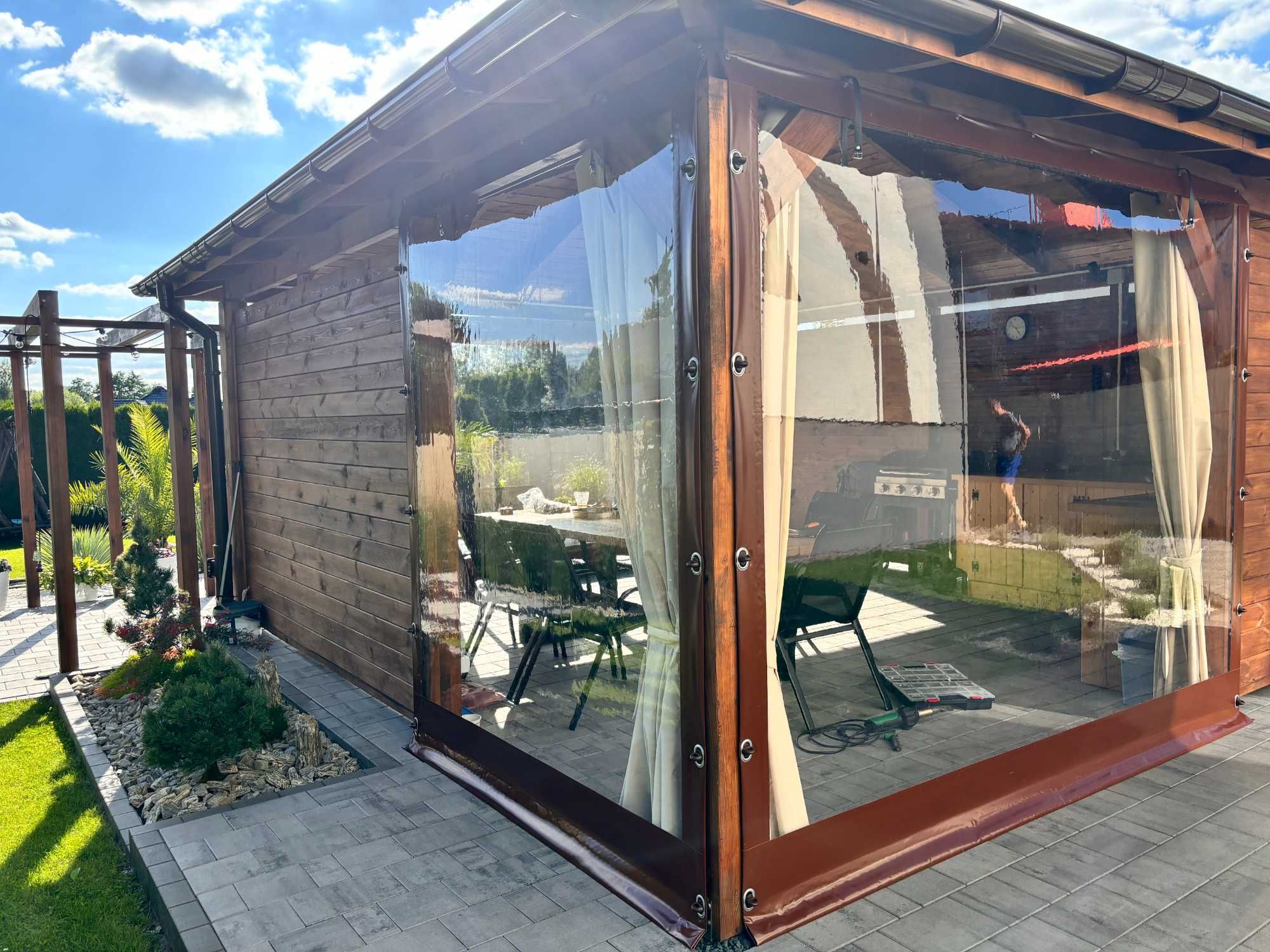 Zabudowa tarasu, plandeki, rolety tarasowe, folie tarasowe