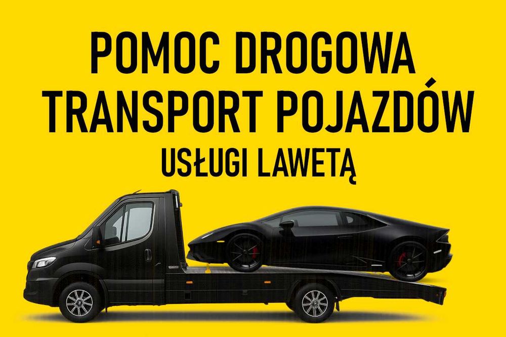 24/7 POMOC DROGOWA Poznań ŚRODA Wielkopolska WLKP POLSKA transport aut
