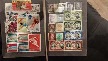 Mały Klaser ze znaczkami Polskimi, USA, UK, ZSRR