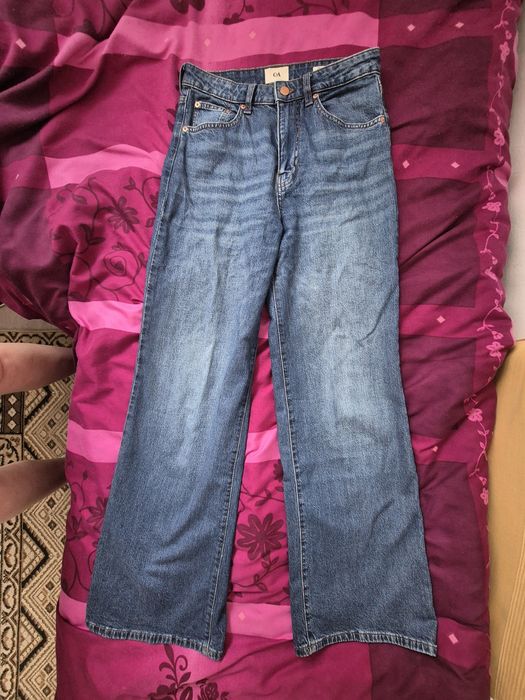 Jeansy dżinsy spodnie wide leg C&A