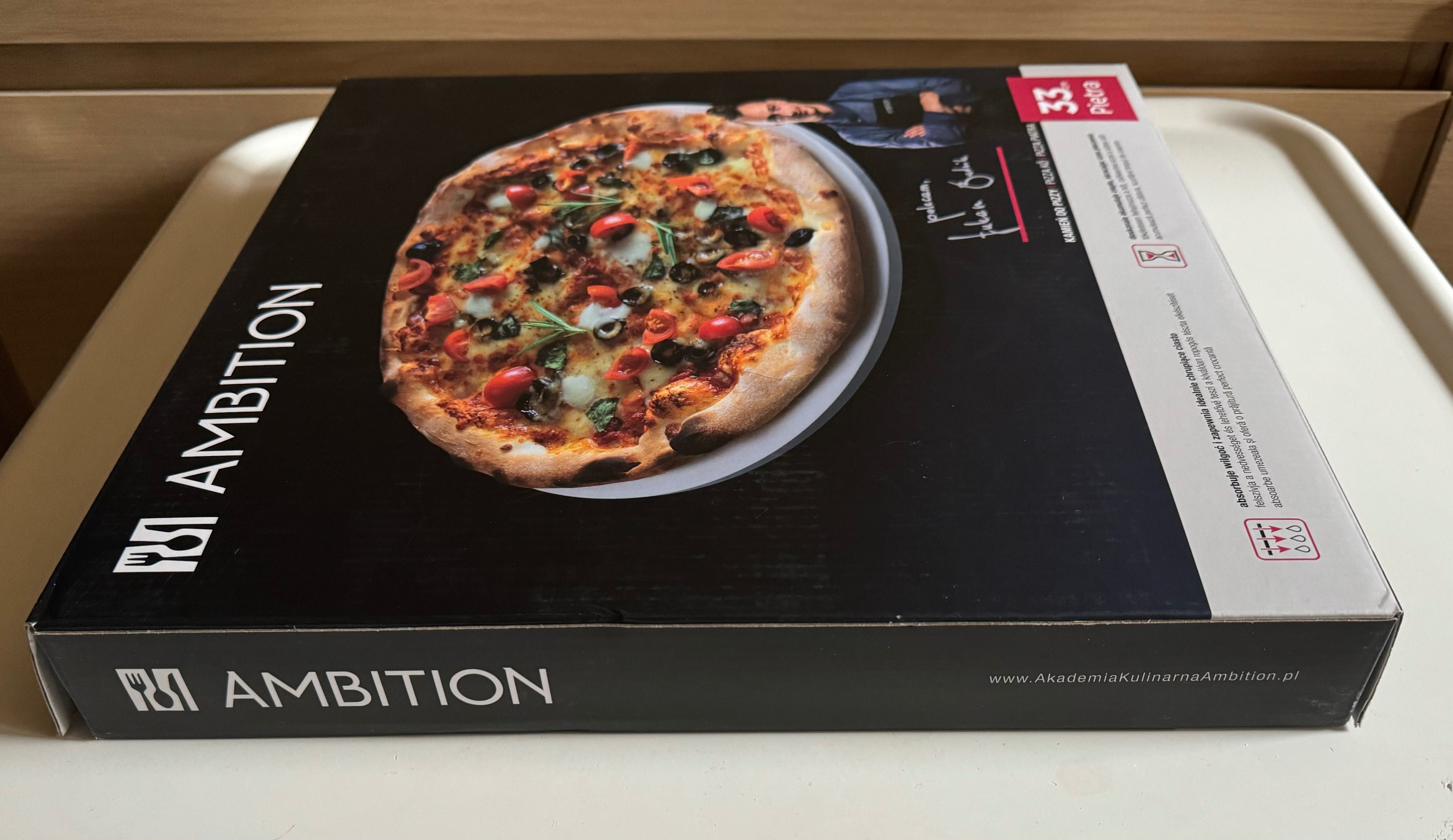 Ambition okrągły kamień do pizzy Pietra 33 cm Nowy