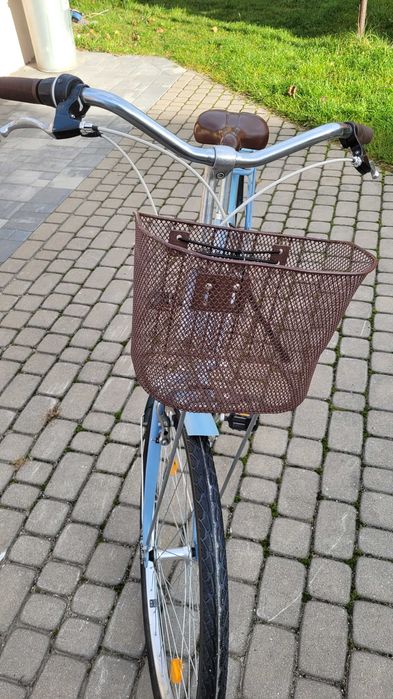 Rower damka z koszykiem koła 28"