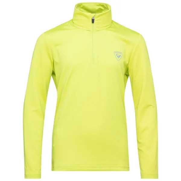 Bluza techniczna Rossignol Girl 1/2 Zip Warm Stretch sunny lime 12lat