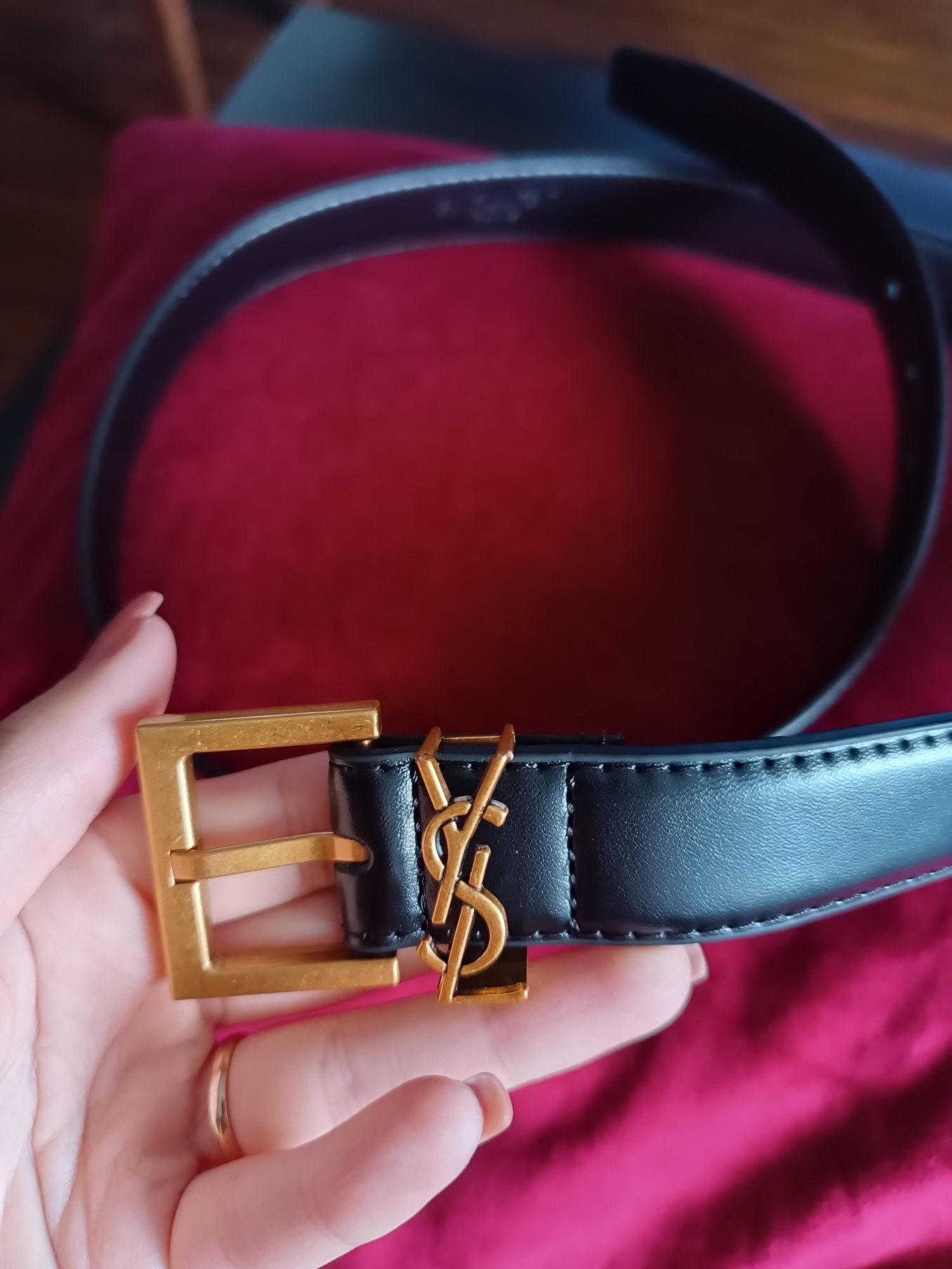 Envio imediato - Cinto Ysl de alta qualidade preto