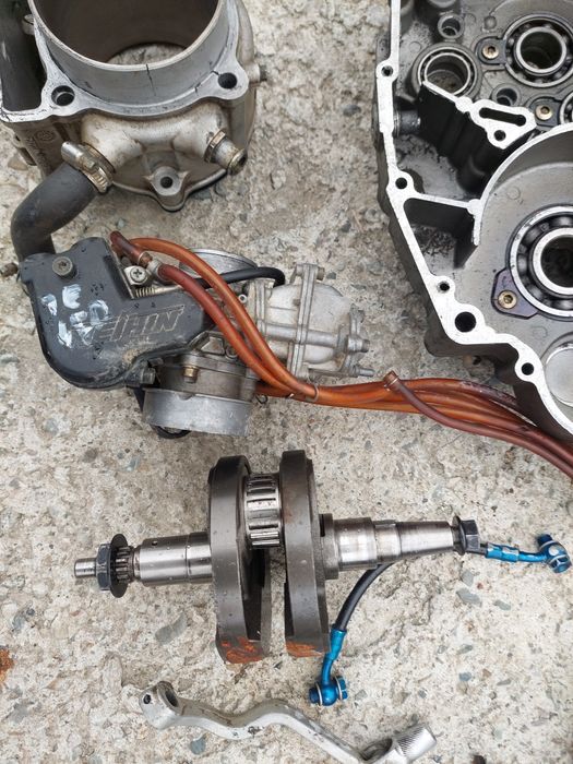 Husqvarna te 450 kartery skrzynia sprzęgło gaźnik wał wydech silnik