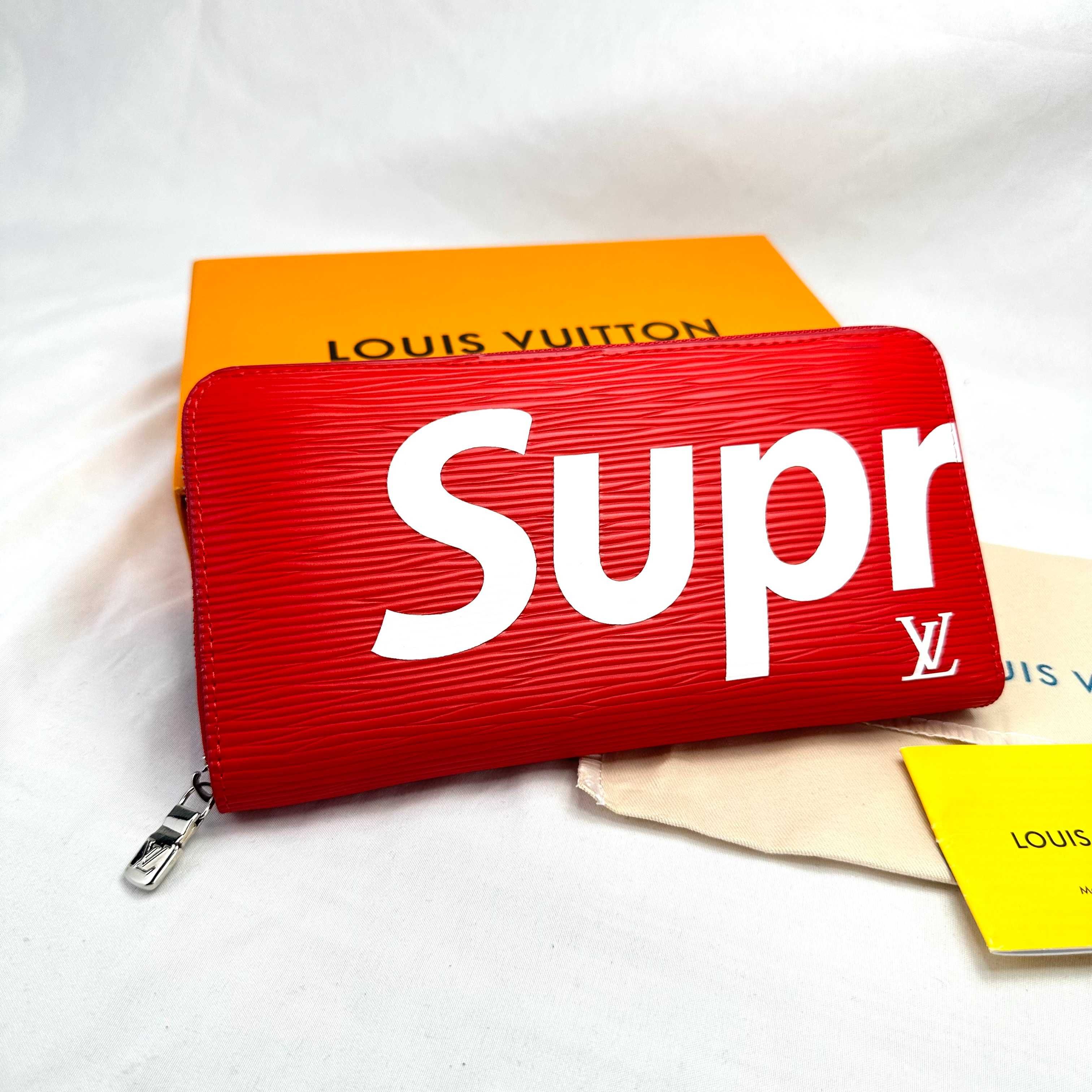 Portfel Supreme Collaboration Long LOUIS VUITTON czerwony