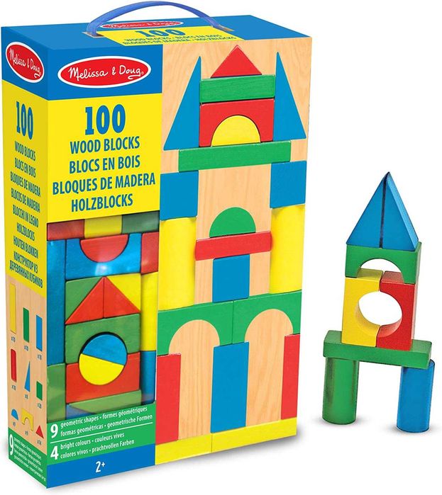 Набор деревянных кубиков блоков 100 шт Melissa & Doug