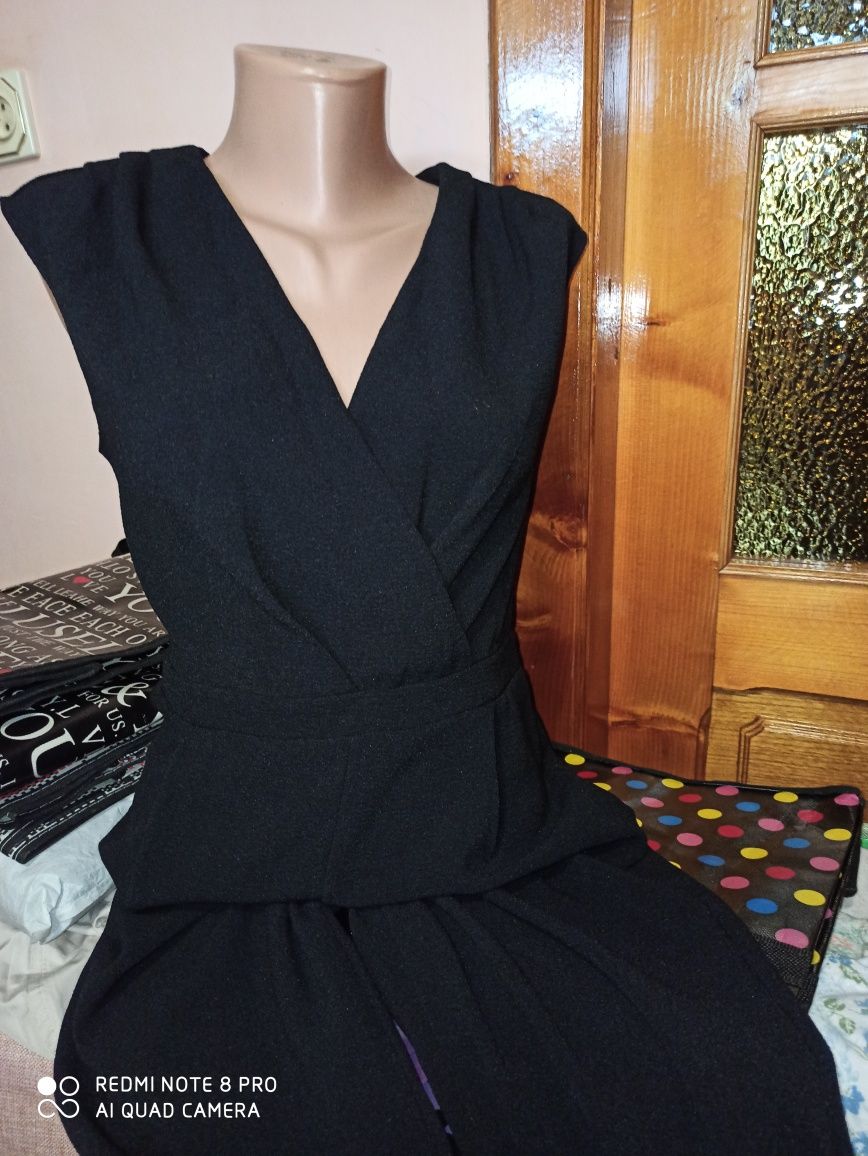 Nowy! Czarny elegancki kombinezon damski NewLook r 38 (10)