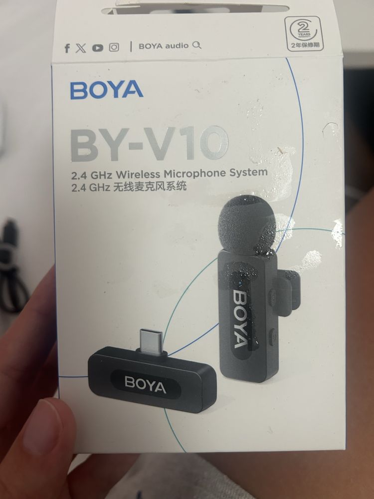 Microfone sem fio boya