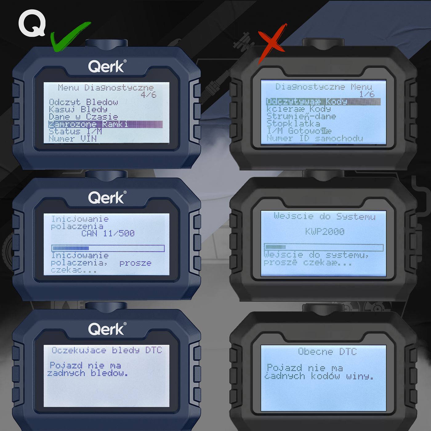Interfejs Diagnostyczny Tester Obd2 Język Polski Skaner Pl Menu