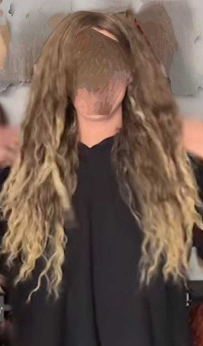 Peruka nowa mokra włoszka ombre długa