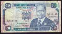 Kenia, banknot 20 szylingów 1990 - st. 4