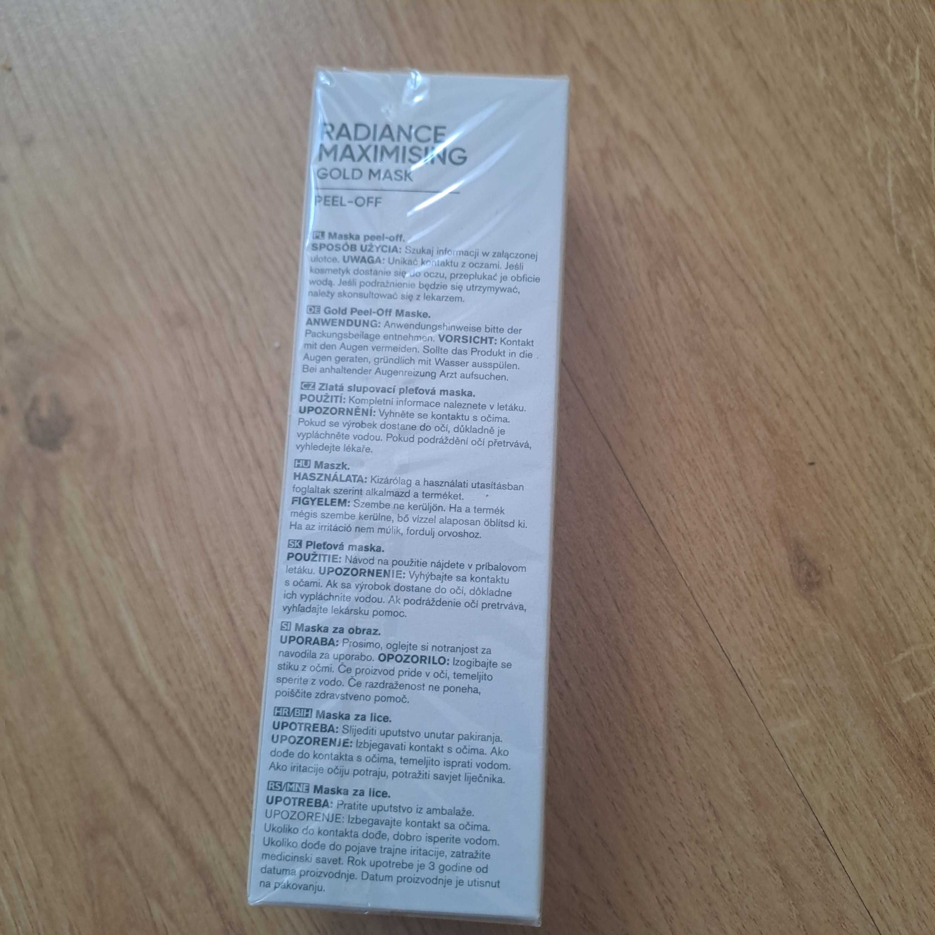 AVON Anew Radiance Maska Rozświetlająca Peel-off Gold Mask