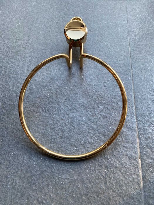 Conjunto acessórios WC Roca Nina dourado