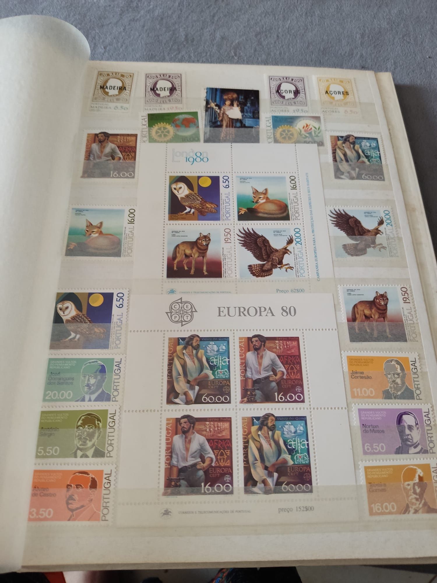 Coleção Completa de Selos de Portugal, Açores e Madeira de 1976 a 1988
