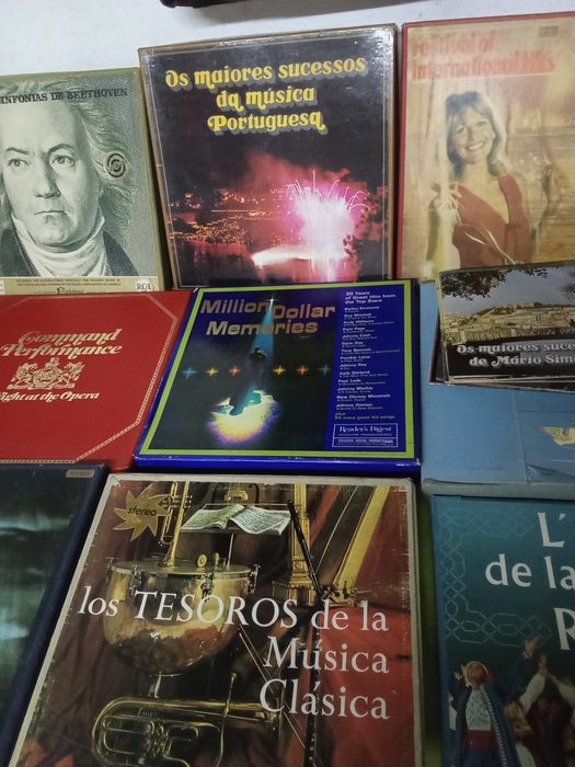 Discos vinil antigo.