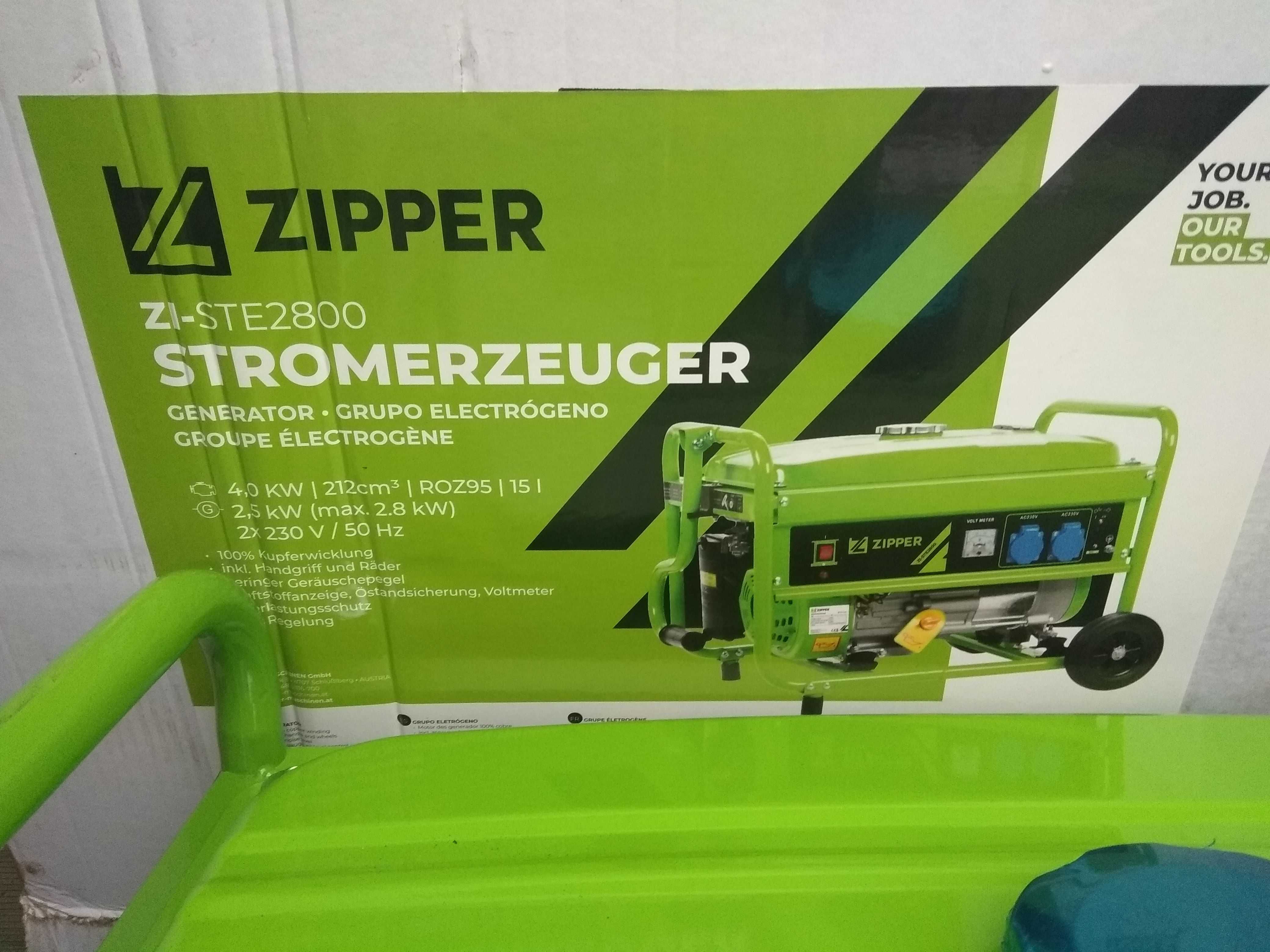 Генератор бензиновий  ZIPPER   zi- ste2800