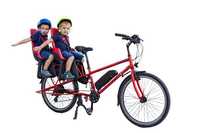 Rower rodzinny 2.0 E-bike elektryczny Kargo Cargo do przewozu dzieci