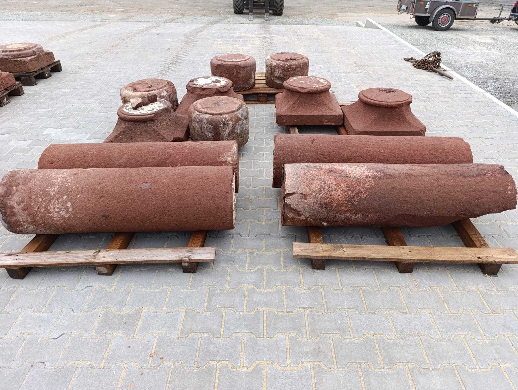 Kolumny z piaskowca Postument  190cm Piaskowiec Czerwony