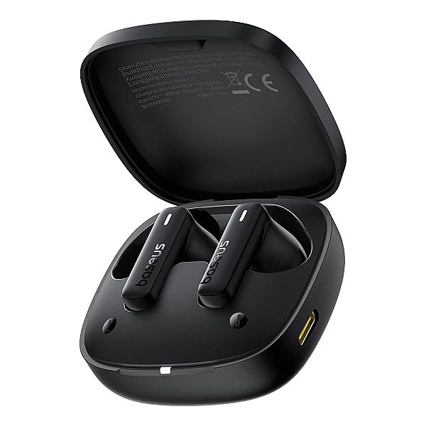 Słuchawki bezprzewodowe Baseus Bowie E19 TWS dokanałowe - czarne