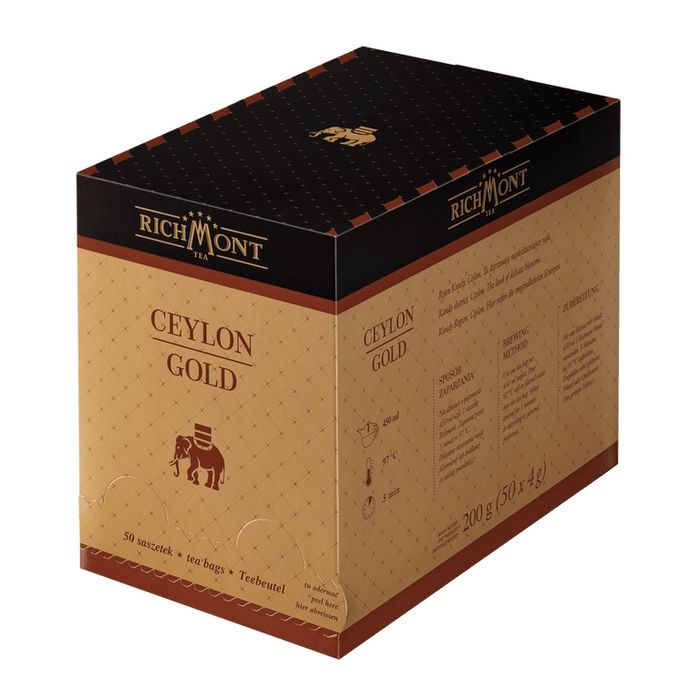 Ceylon gold herbata richmont - 50 szt