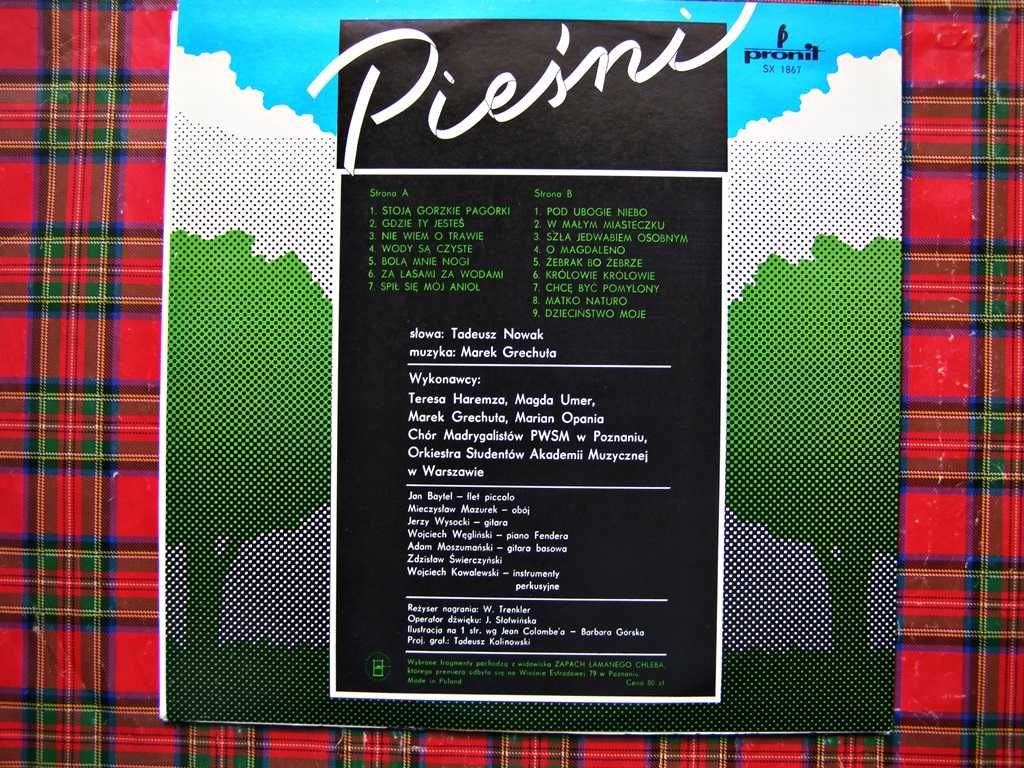 Marek Grechuta - Pieśni Winyl 1st Press ! Idealny Stan ! Near Mint !