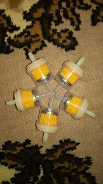 Фільтр паливний(бензиновий)для мотоцикла чи скутера,комплект - 5 штук.