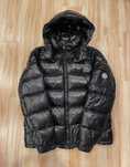 Moncler Kurtka Błyszcząca Maya Hooded Short Down XXL - Nowa z metkami!