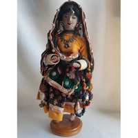Статуэтка кукла керамика Индианка винтаж
