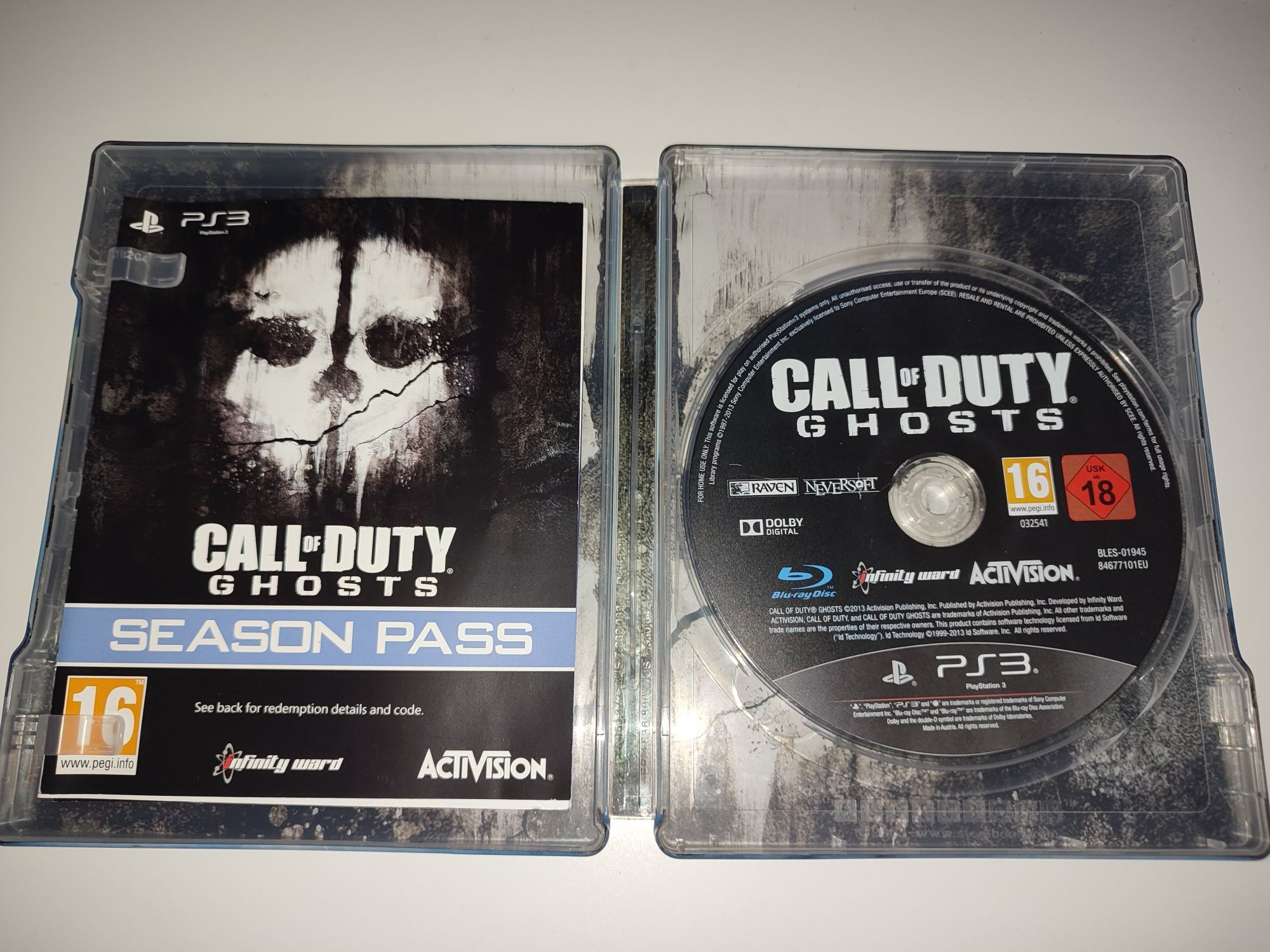 Gra Ps3 Call of Duty Ghosts Stelbook Kolekcjonerska gry PlayStation 3