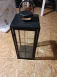 Lampion metalowy czarny