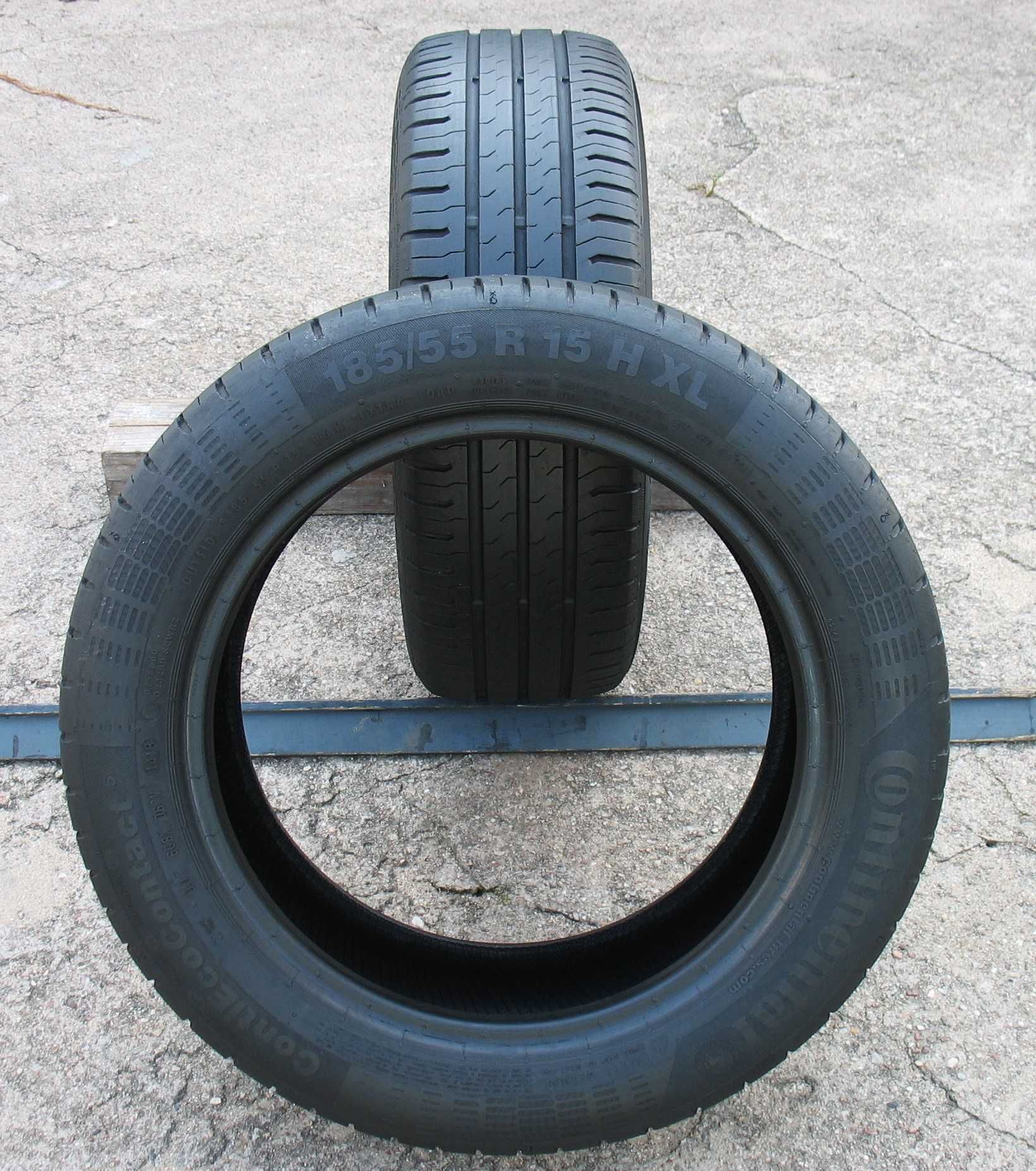 Opony 185/55r15 Continental 7mm 2018r cena za 2szt