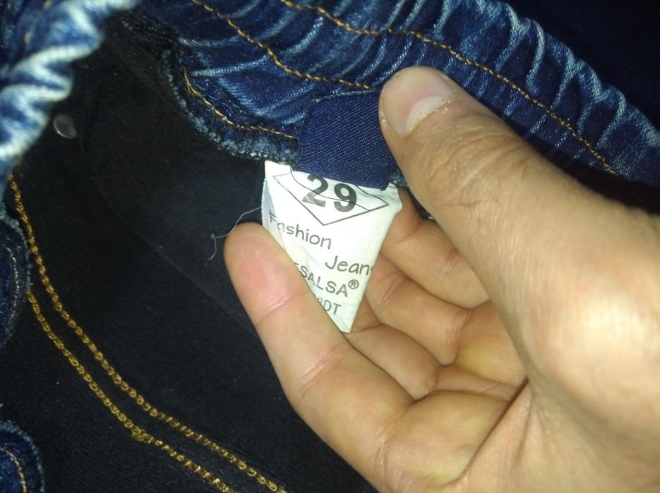 Мужские зимние Джинсы Denim ( на флисе ,на манжетах) размер 29 М-L