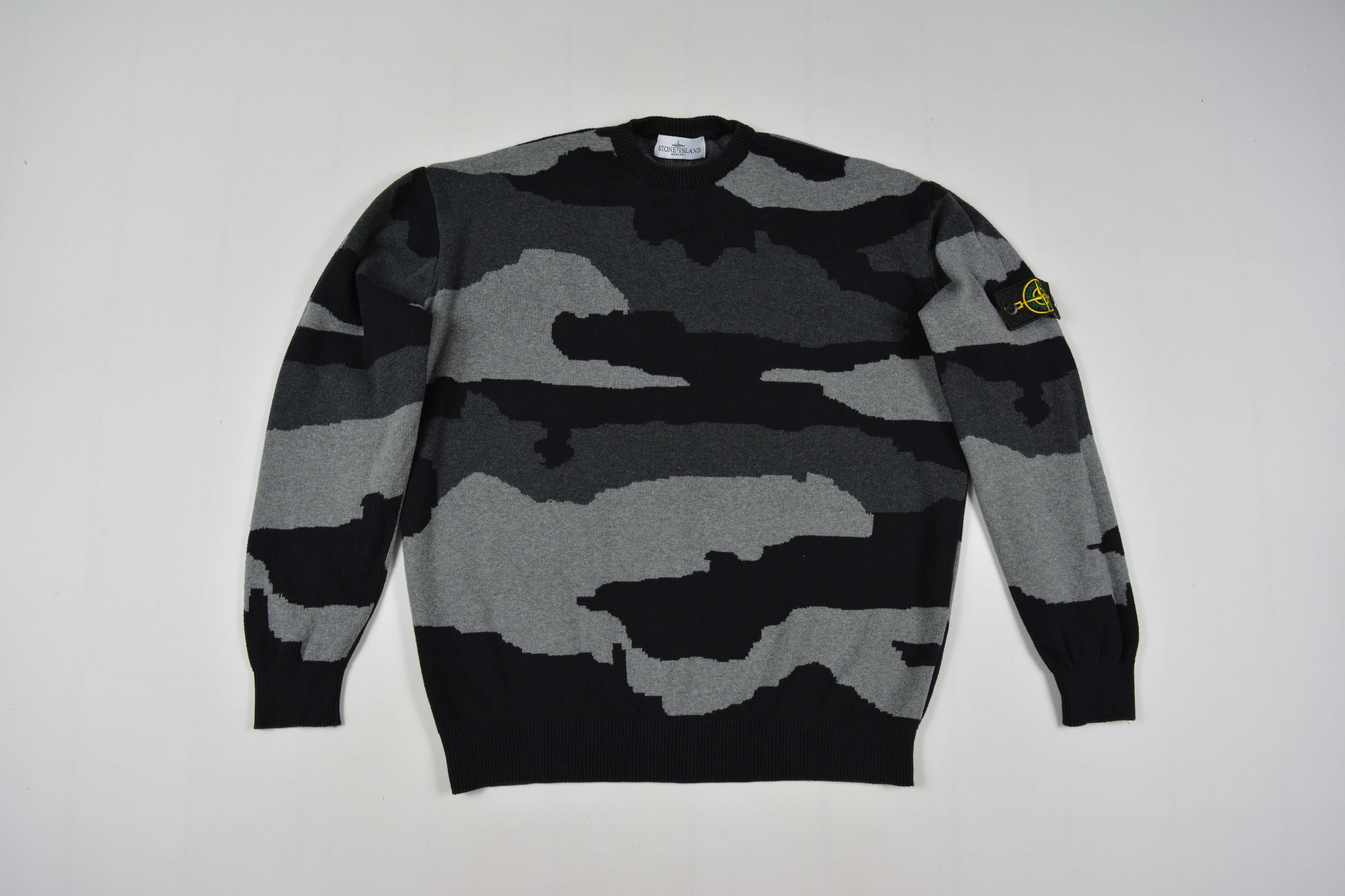 Stone Island Moro Męski Sweter Crew C-Neck Rozmiar XL