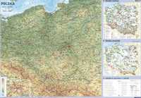 Mapa Polski - Krainy Geograficzne