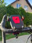 Czarny plastikowy uchwyt rowerowy na telefon - 360 / 6,6 max - nowy
