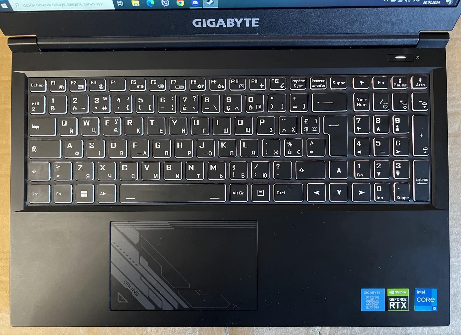 Ігровий геймерський ноутбук Gigabyte G5 GE i5-12500H/16/RTX3050/512g