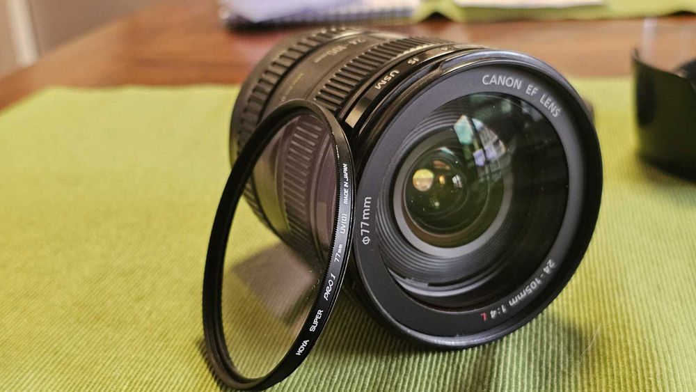 Obiektyw Canon EF 24-105 mm f/4L IS USM + filtr HOYA Super Pro 1