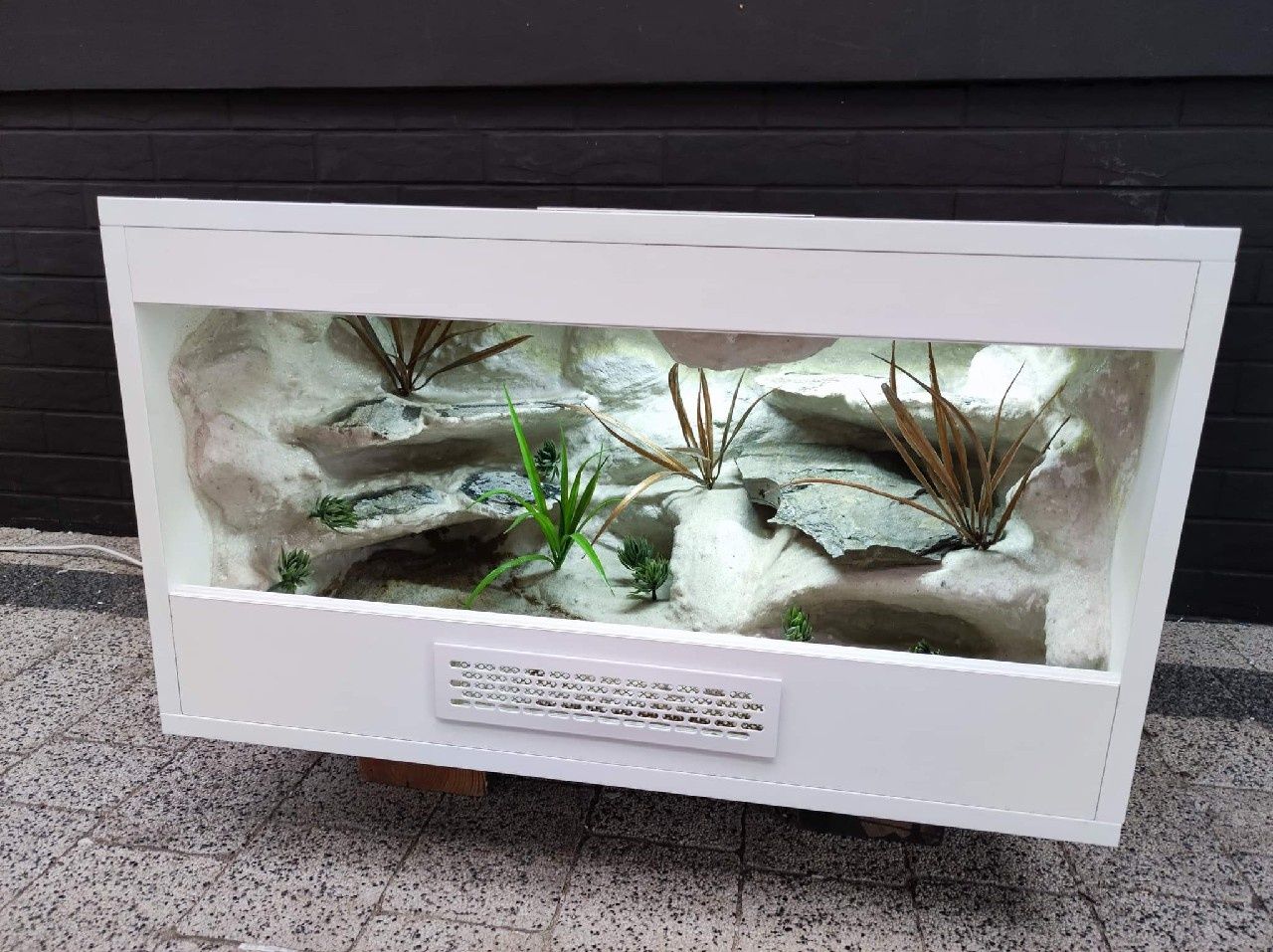 Terrarium z płyty meblowej gekon jaszczurka KOŚCIAN